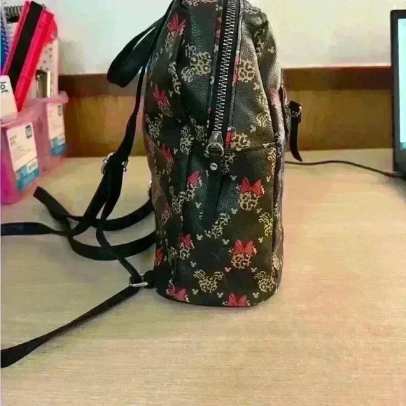 Disney Minnie Mouse Icon Leopard Print Mini Backpack - Picture 9 of 9
